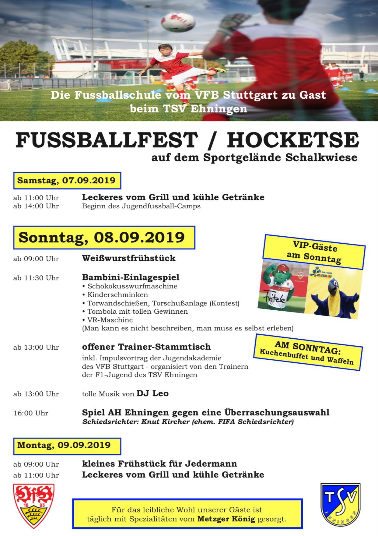 Die Fussballschule des VfB zu Gast beim TSV Ehningen